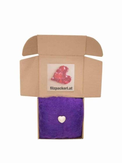 Schafwolle, violett 250 g