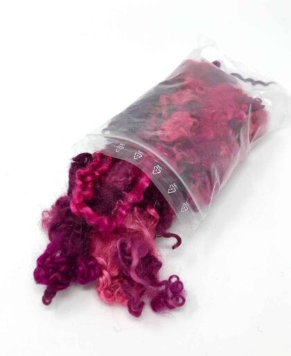 Schafwollocken pink